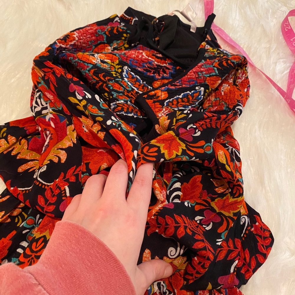 Band of Gypsies black, orange, & red boho dress size mediun - Picture 15 of 16